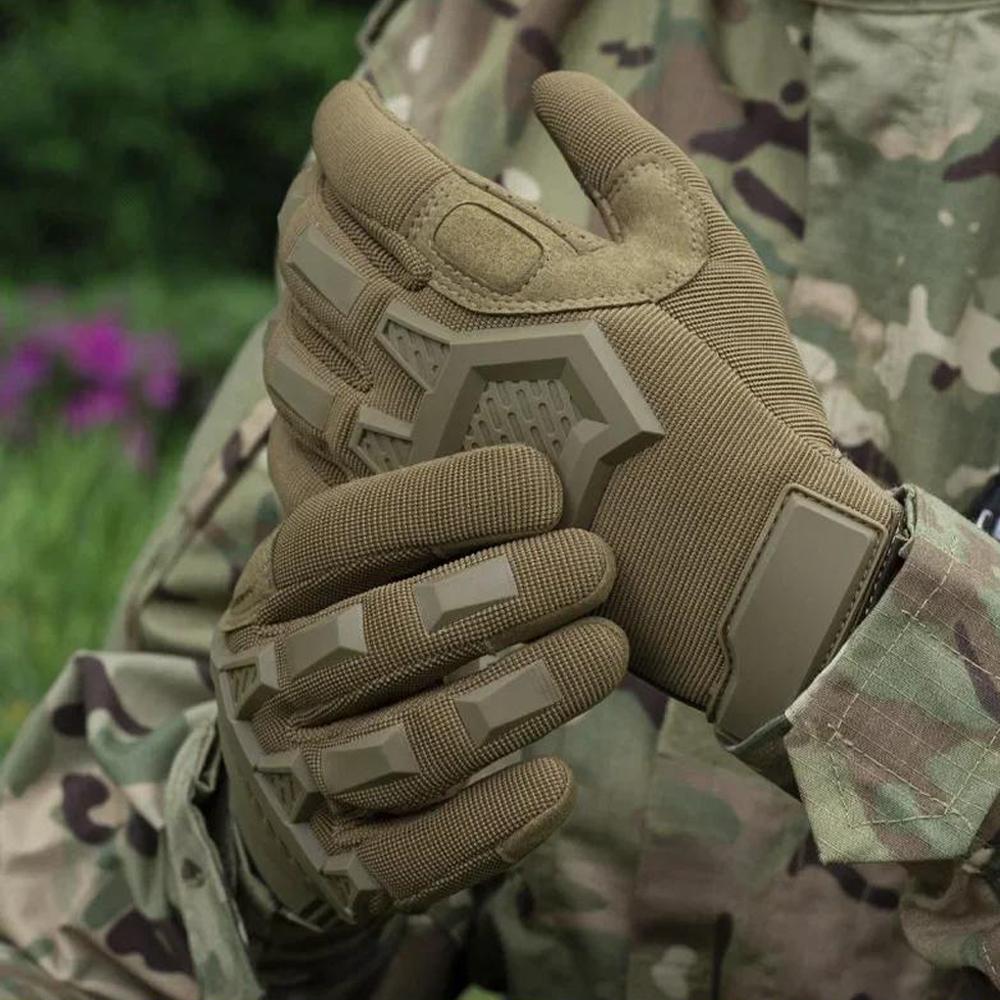 Outdoor Sport Tactical Gloves Special Forces Full Finger Gloves Touch Screen Mountaineering Motorcycle Riding Protective Gloves