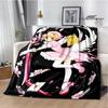Card Captor Sakura Cartoon Printed Blankets Flannel Soft Cozy Blankets Sofa Bed Blanket Travel Blanket Bedding Birthday Gift