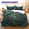 EmbossedAllianceTotem Pattern Bedding Quilt Set Quilt Cover Pillowcase Home Decoration Birthday Gift (1 * duvet cover + 2 * pillowcase, without core)
