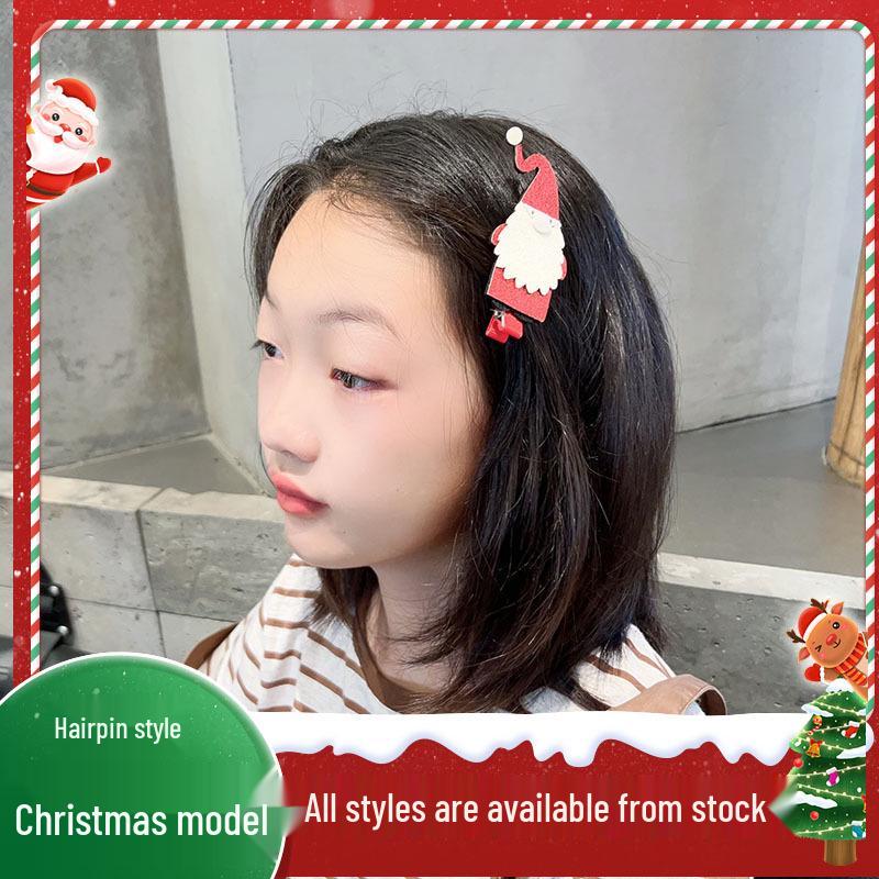 Mori Style Cartoon Santa Hair Clip for Children & Parent-Child Photography