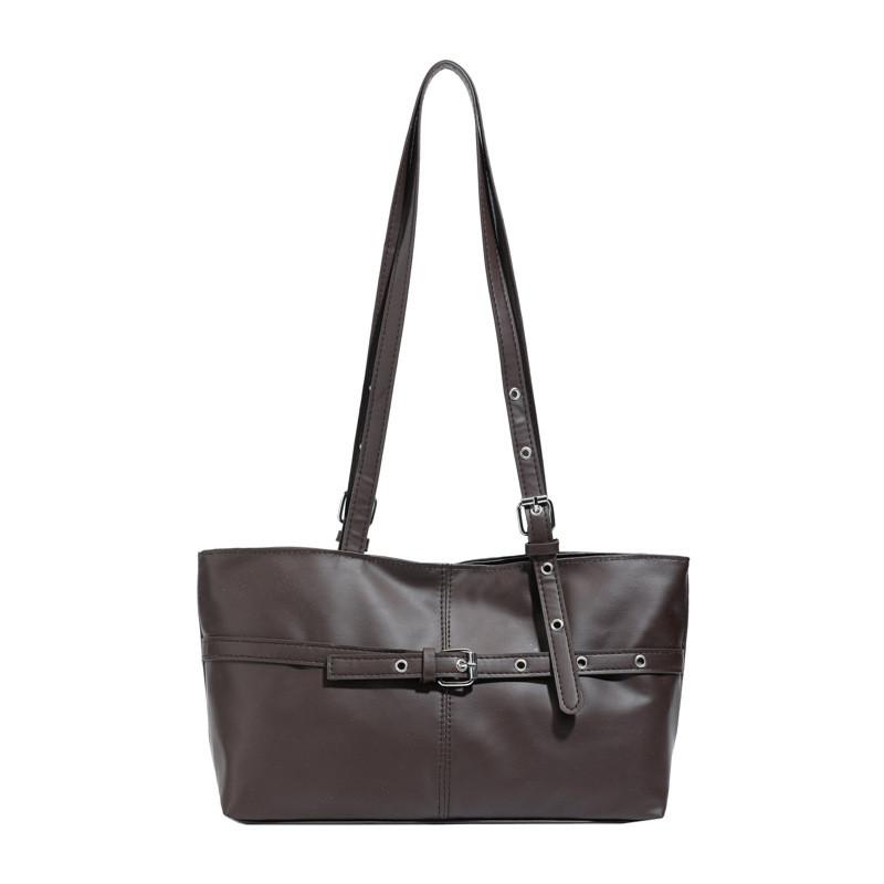 Retro Style Large Capacity Bag For Women With Pu Material And Magnetic Closure