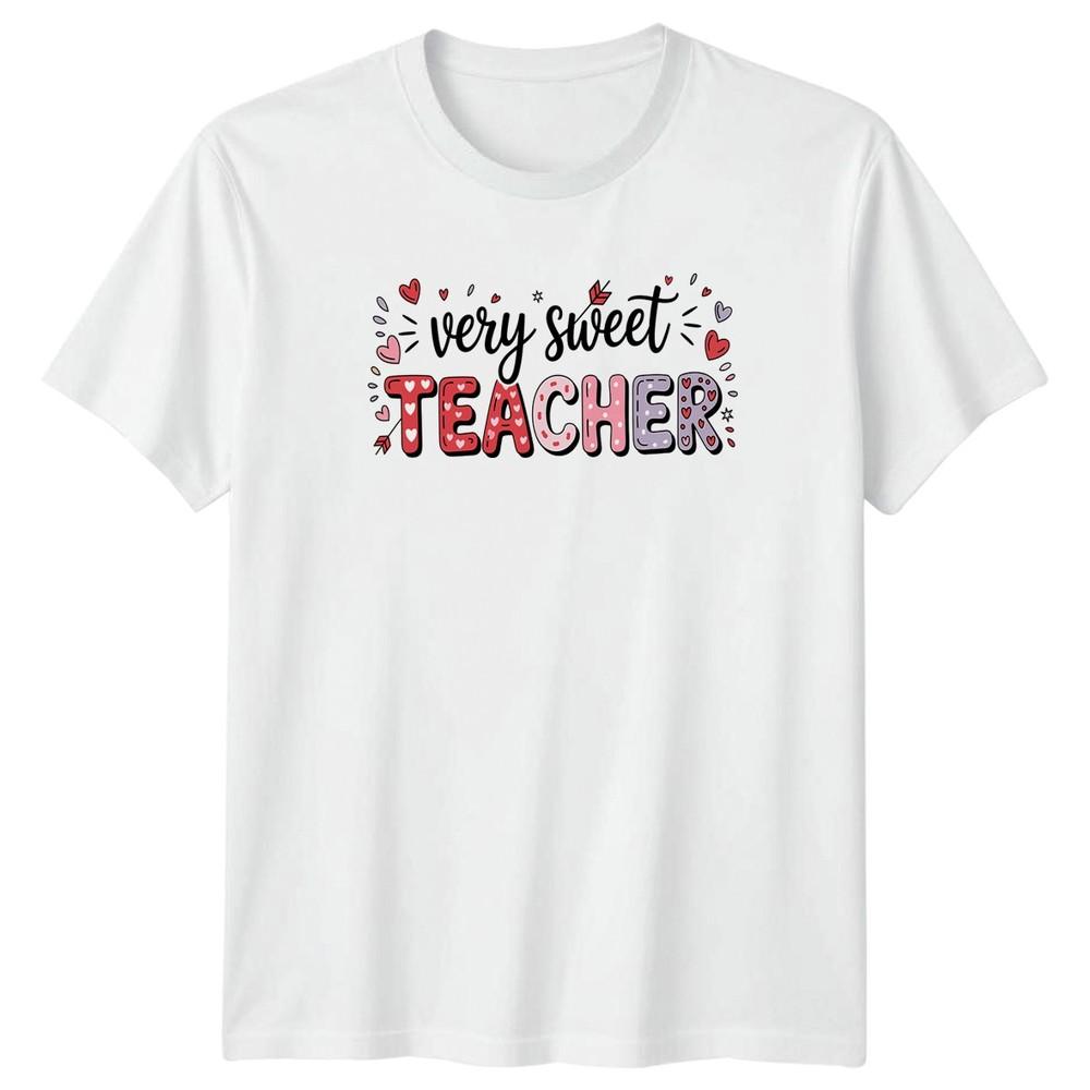 Very Sweet Teacher Unisexs TShirt EleUnisextary Education Valentines Day S