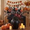 Gothic Style Maple Leaf Floral Stems Realistic Faux Fall Leaves Home Indoor