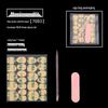 Manicure Tool Kit: Wearable Nails with Jelly Glue, Crystal Stick, Small File, and Alcohol Pads