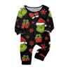 Christmas Family Matching Pajama Set Long Sleeve and Pants Holiday Printed Wear for Parents and Kids