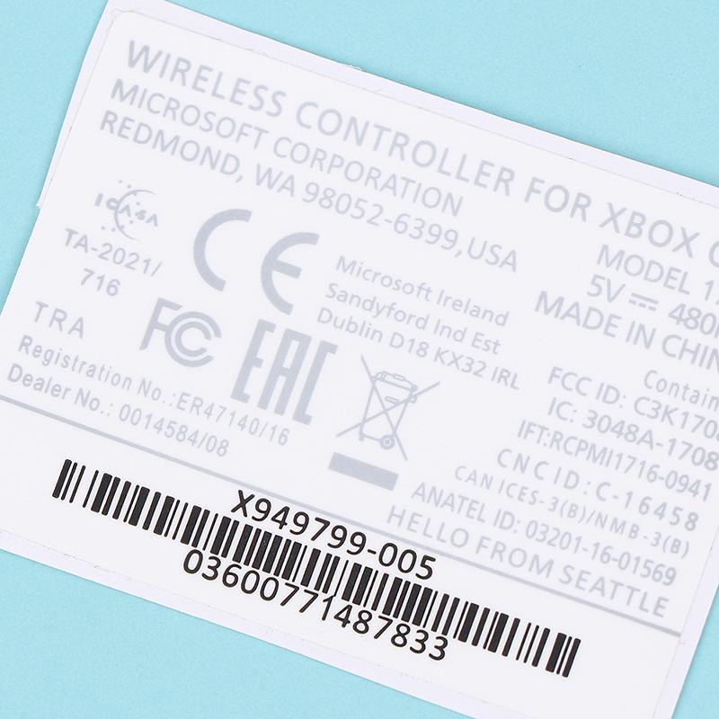 2Pcs Black White Lable Seals Sticker For Xbox One S Wireless Controller Sticker