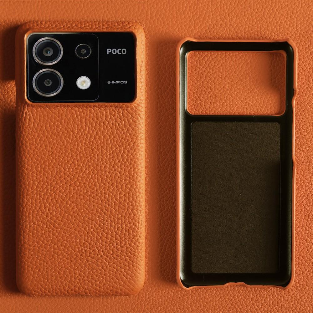 For POCO X6 Pro Case Business Genuine Leather Cover For Poco F5Pro POCO X7Pro Mi14Pro 13T 12Pro 12T Back Coque Shockproof Funda