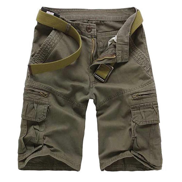 Men's Multi-Pocket Casual Mid-Length Workwear Shorts