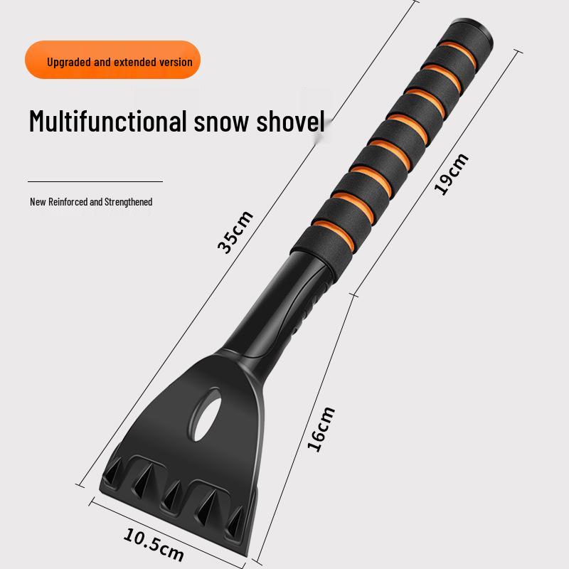 Detachable Multi-Purpose Snow Shovel and Brush with Reinforced ABS for Car Snow Removal