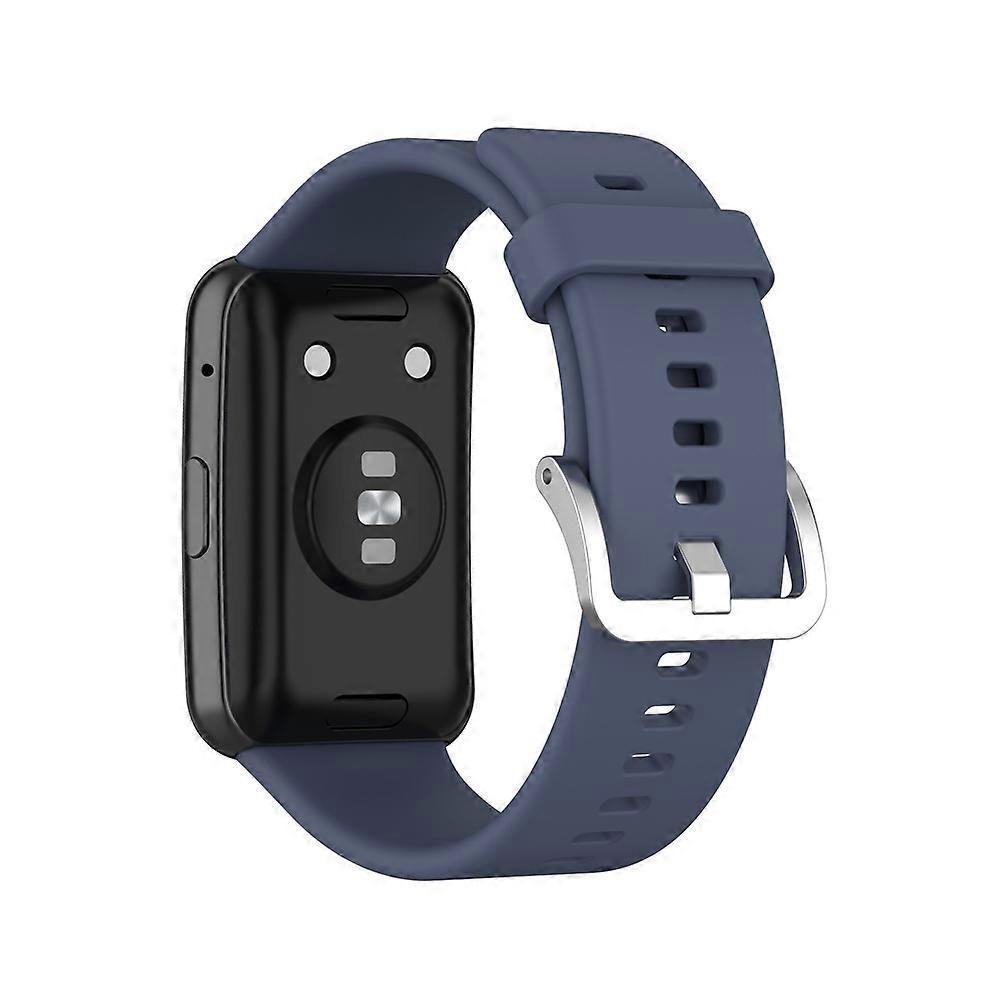 Soft Silicone Watch Strap for Huawei Watch Fit - Dark Blue