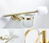 304 Stainless Steel Brushed Gold Towel Rack Ring Bathroom Bath Towel Rack Bathroom Accessorie Toilet Paper Holder