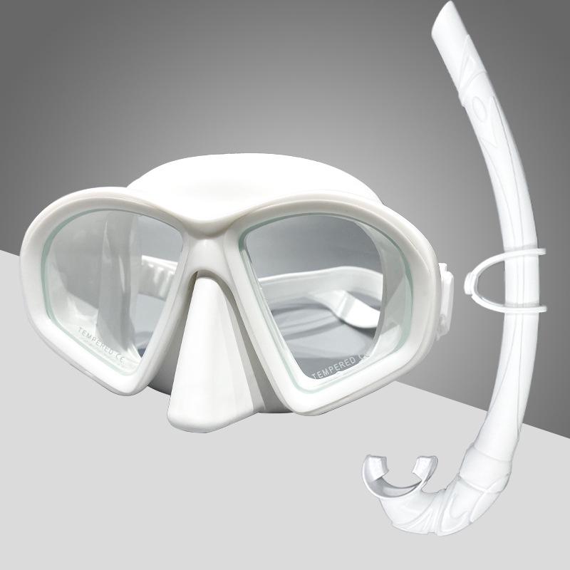 Full-Dry Silicone Diving Mask & Snorkel Set One Size