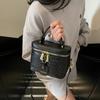 New Minimalist and Fashionable Box Shape Small Handbag, Contrasting Color Women's Bag, High-end Carriage Single Shoulder Crossbody Handbag