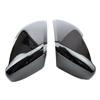 Copertura Nera Lucida per Clacson per Modifica Alloggiamento Specchietto Retrovisore VW Golf 6 2009-2012
