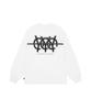 Oy Triple Logo Back Zipper Long Sleeve - White