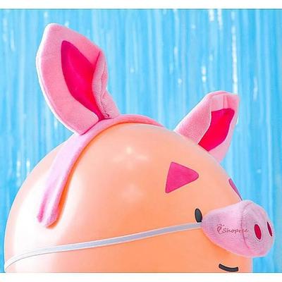 Pig Headband Set, Tail, Pig Nose, 4 Types, Hairband Makeup Xyz761