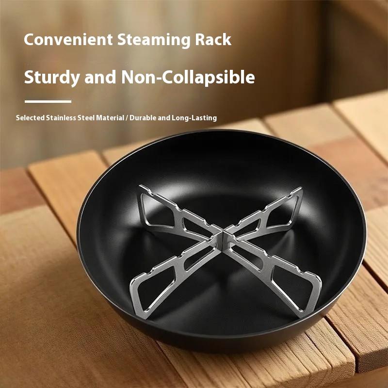 Outdoor Stainless Steel Cookware Steamer Rack Cooking Baking Pot Stand Portable Grill Food Accessories Kitchen Steaming Racks