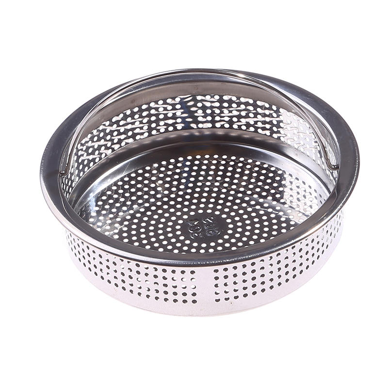 1PC/2PCS Stainless Steel Kitchen Sink Strainer with Handle Sink Vegetable Garbage Residue Strainer Basket