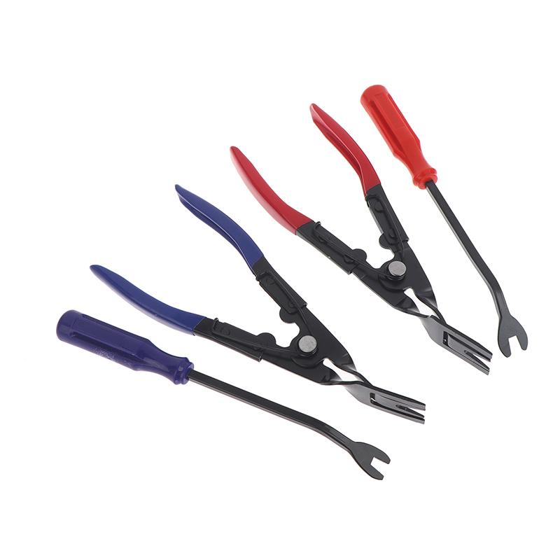 2Pcs Auto Fastener Trim Removal Tool Kit Car Panel Clip Removal Pliers Tools Clip Push Pin Removal Pliers Plier Door Panel Tool