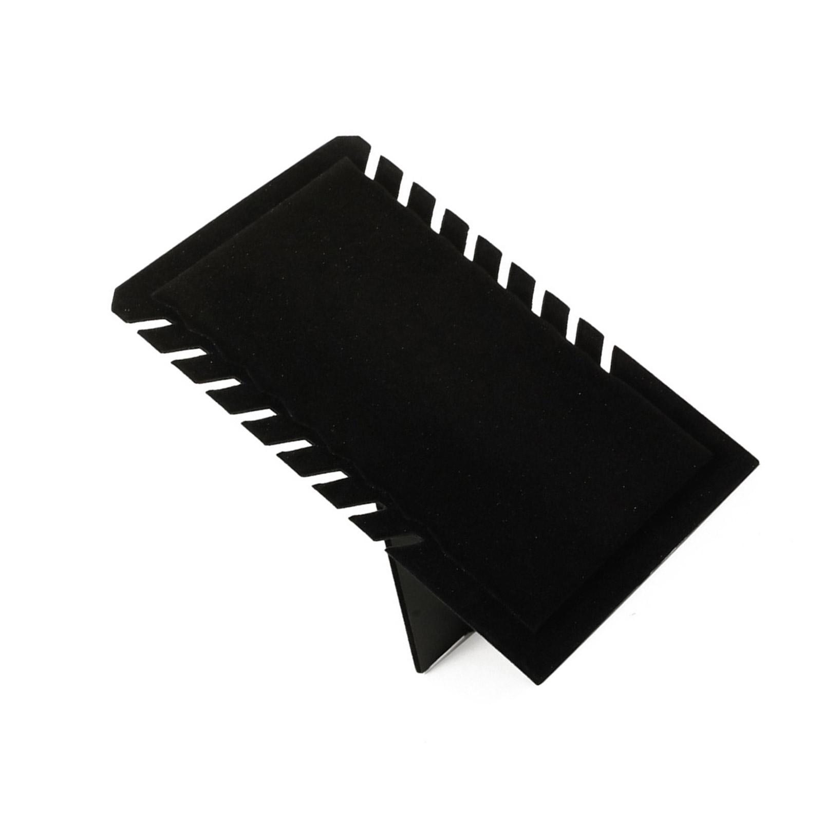 

Элегантные органайзеры для ювелирных изделий Прочная подставка-держатель для демонстрации ожерелий с мягкими фланелевыми материалами для защиты чёрный