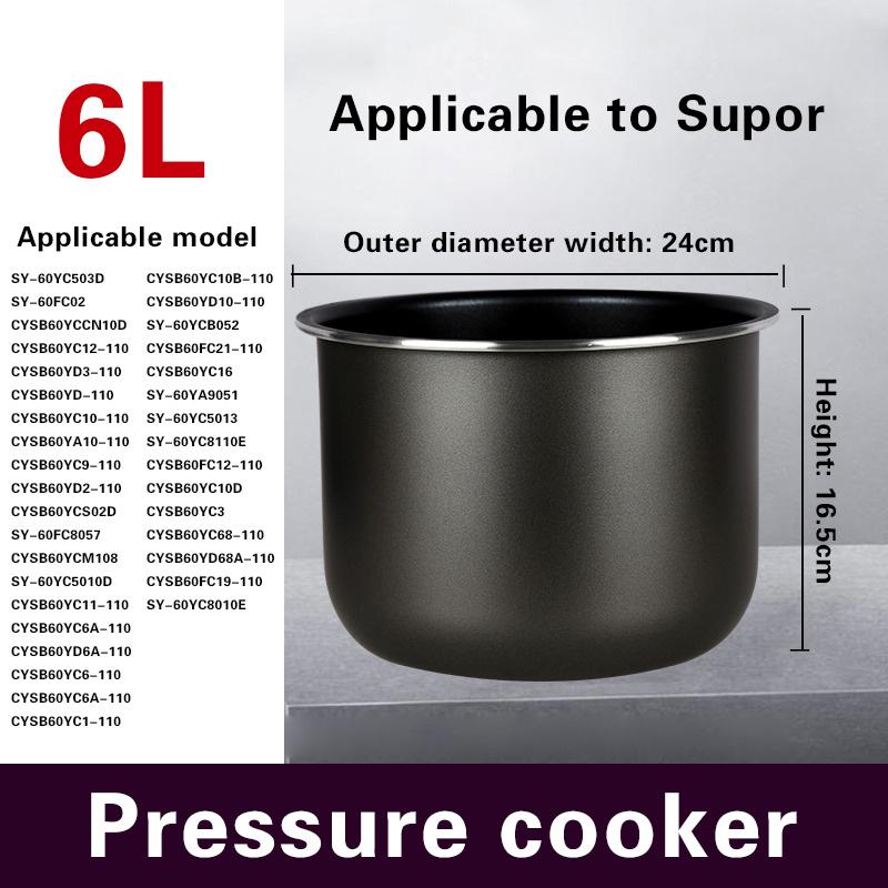 Suitable for Supor 3-6L rice cooker inner pot Intelligent electric pressure cooker liner Non stick inner pot of rice cooker