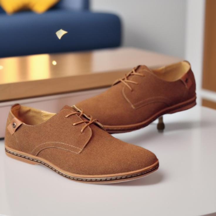 Frühling Wildleder Leder Männer Schuhe Oxford Casual Schuhe Klassische Turnschuhe Bequeme Schuhe Kleid Schuhe Große Größe Wohnungen