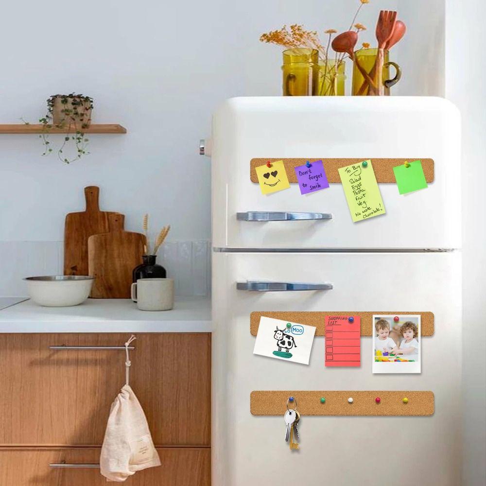 Cork Material Pushpin Cork Board Self Adhesive Hanging Thumbtacks Board  Photos Wall Decor