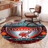 Liverpool F.C Pattern Round Rug, Indoor/Outdoor Mat, for Picnic, Gameroom, Bedroom, Office, Living Room, Home Decor Carpet, Birthday Gift