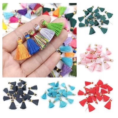 Handmade Materials Gold Thread Band Loops Small Tassel Hair Accessories Jewelry Accessories 20pcs DIY Earrings Fashion Fringes  Jewelry
