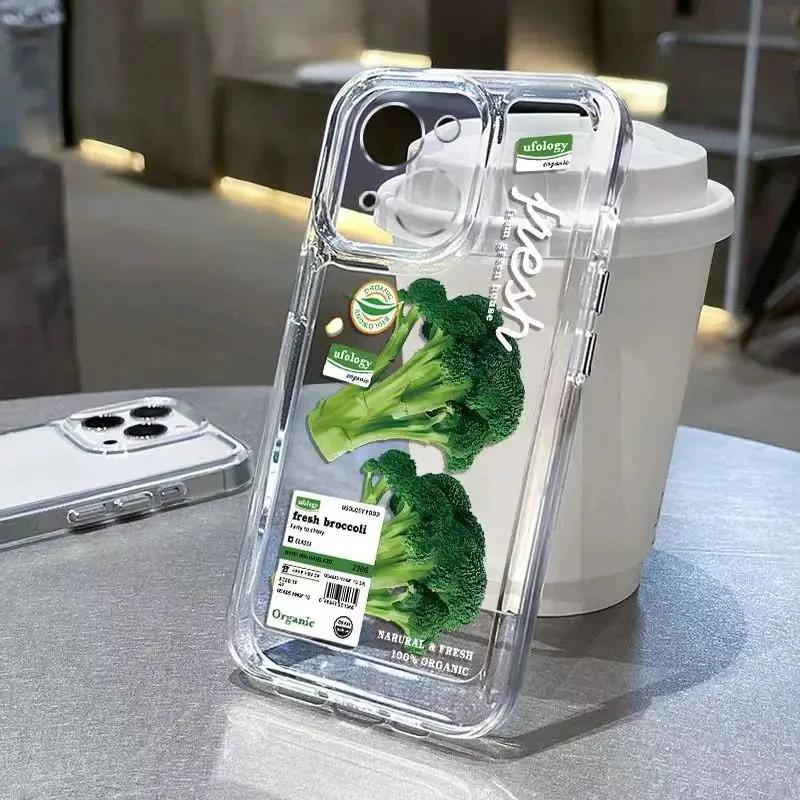 

Soft Transparent Phone Case For iPhone 17 Case For iPhone 11 14 15 12 Pro Max 7 8 14 16E Plus SE 2020 Vegetable Lable Cover iphone 11 Pro