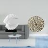 Wave Metal Wall Sculpture Abstract Resin Figurine Rustic Scenic Wrought Iron Statue Plaque 3D