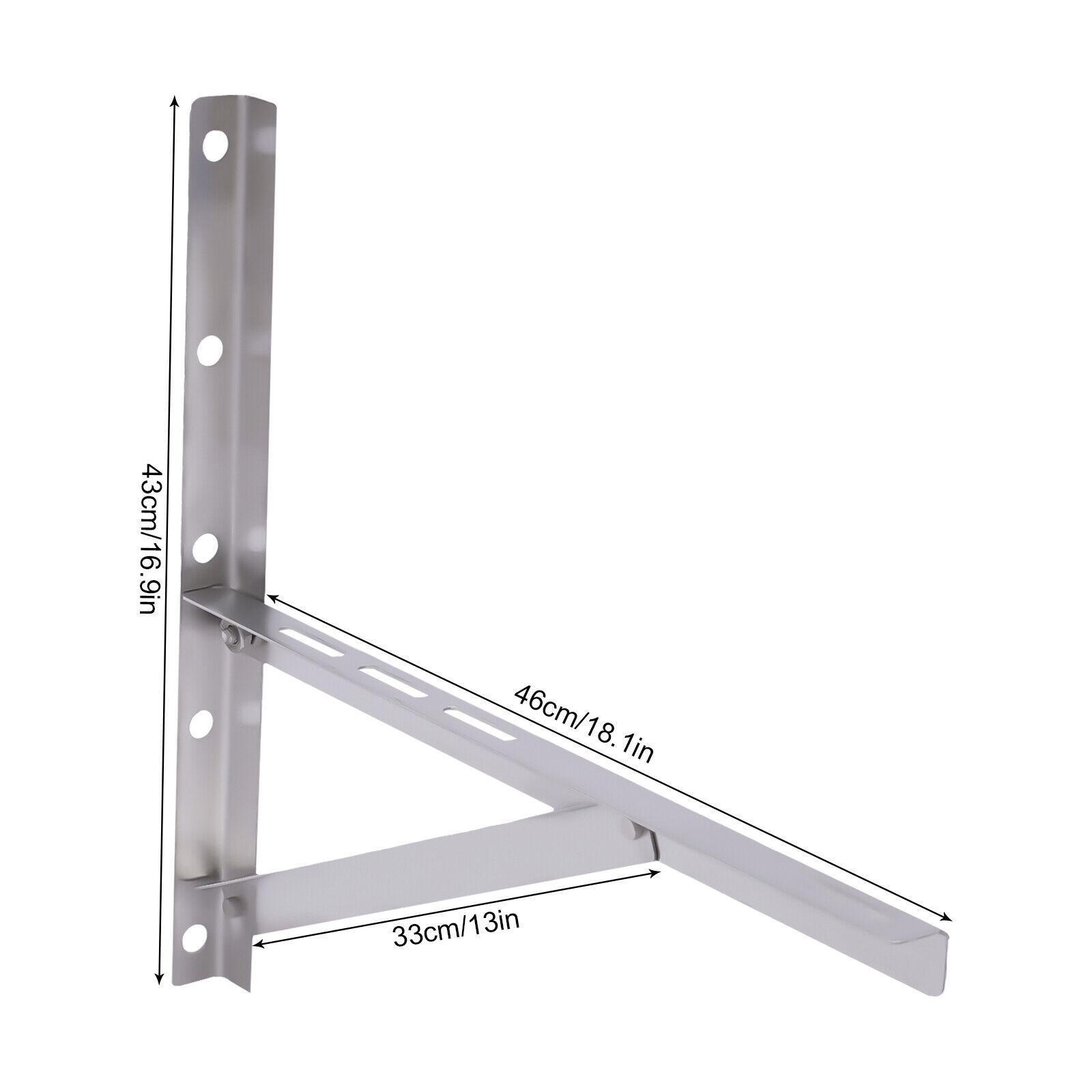

Wall Mounted Outdoor Bracket Fit Ductless Air Heat Pump or Mini Split AC Units 8 inch