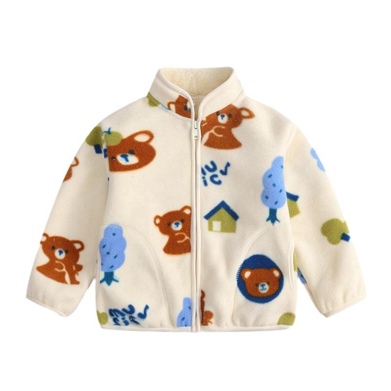 

Детская куртка на молнии с принтом, 1-9 лет 100