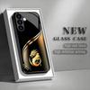 Golden Dragon Tempered Glass Phone Case Suitable for Samsung Galaxy S26 S25 S24 S23 S22 S20 FE/Ultra/Plus Anti Drop Back Cover