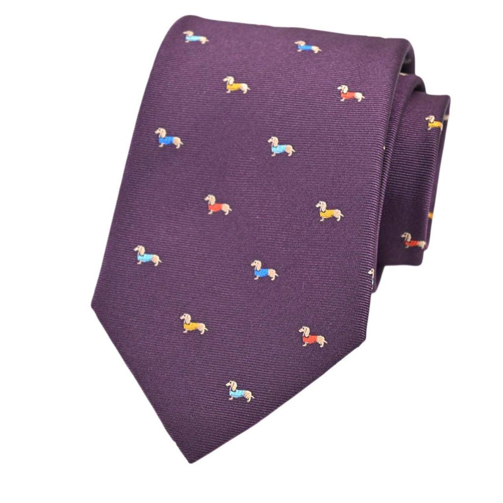 Paul Smith Tie Dog (8cm Wide) (Wine/Multicolor (PS85)) [Used]