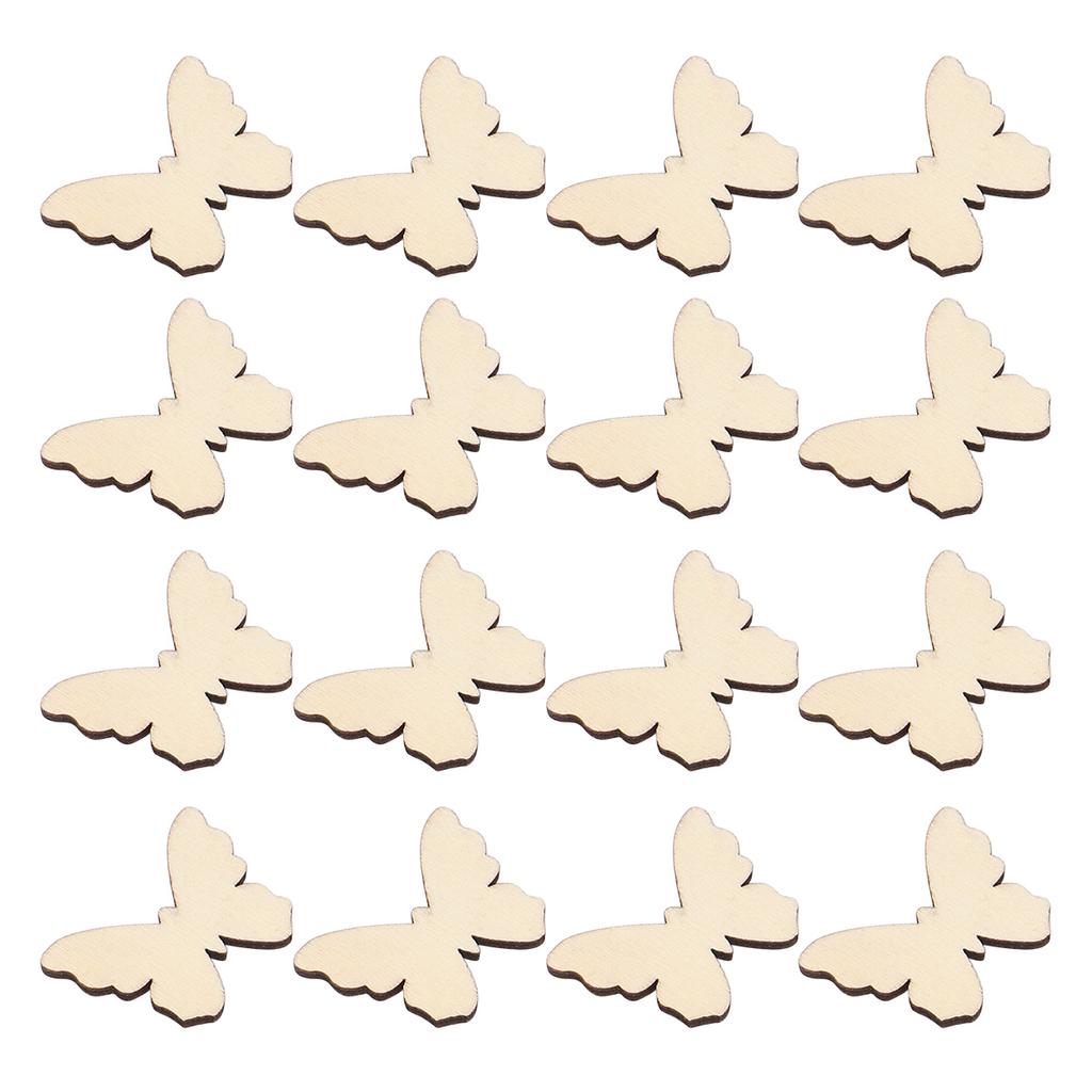100 Pcs Wooden nament Home Decor Wood Slice Crafts Blank Pieces Sewing Tools Christmas Tree Decorations High Quality Material