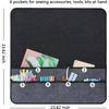 Für Tischnähmaschine Pad Filzmaterial Faltbar mit Sechs Fächern Feuchtigkeitsbeständiger Organizer für Nähzubehör