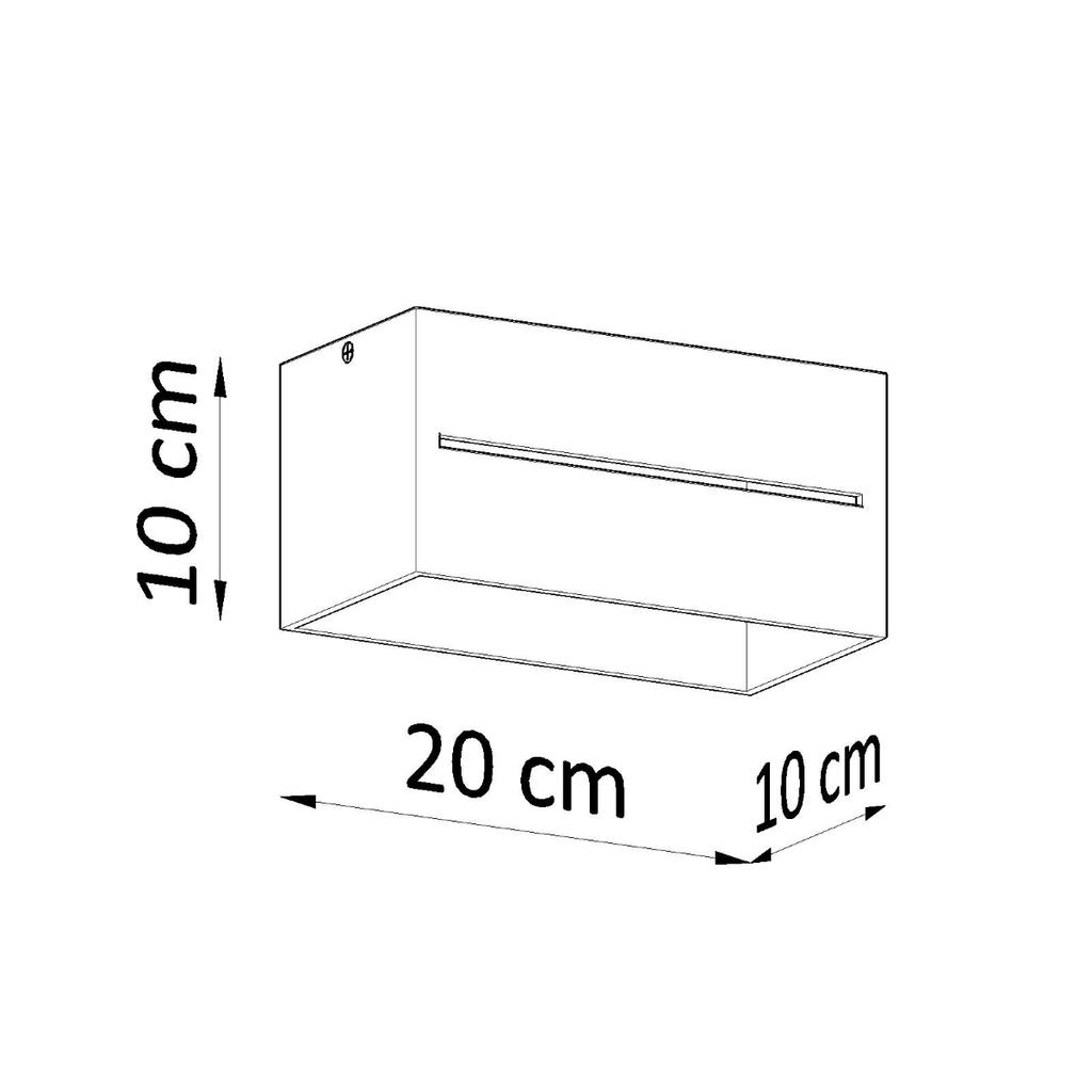 Plafon Lobo 2 G9 Czarny Alu Sollux Sl.0384