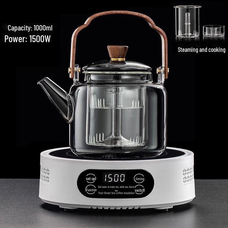 Michu Electric Ceramic Stove Tea Maker: Compact Automatic Water Boiler with Heat Preservation.