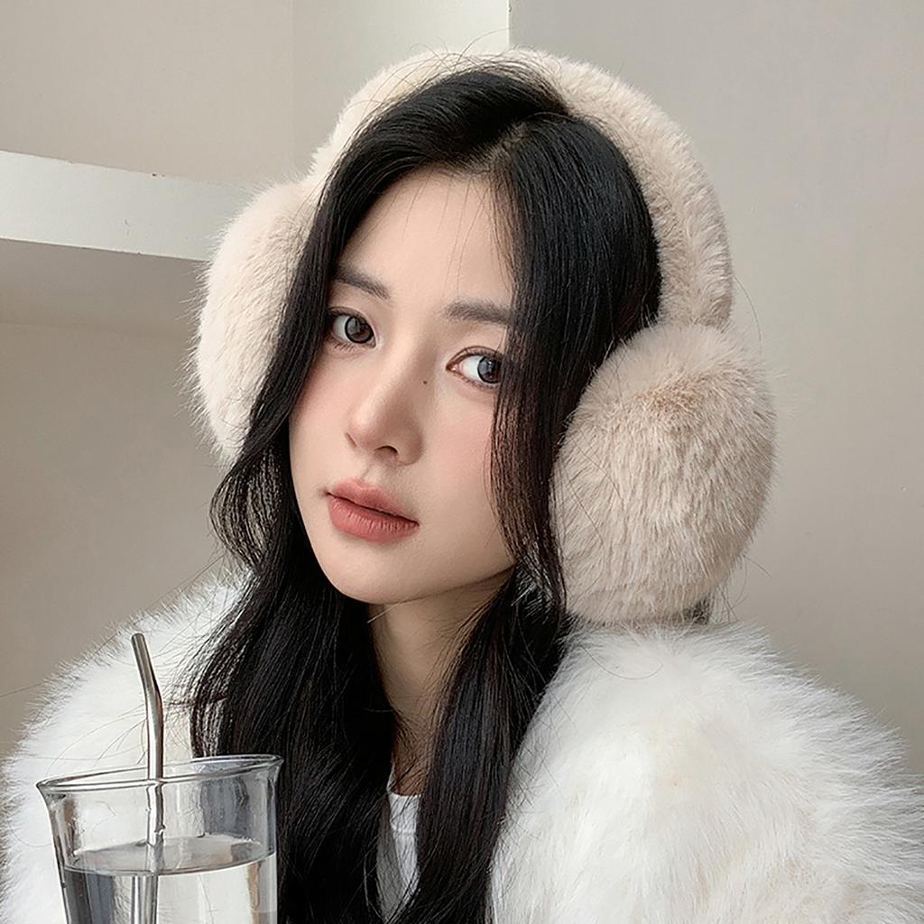 Winter Ear Warmers Faux Furs Adjustable Earmuffs Ear Warm Protector Thicken Plush Earmuff Ear Cover