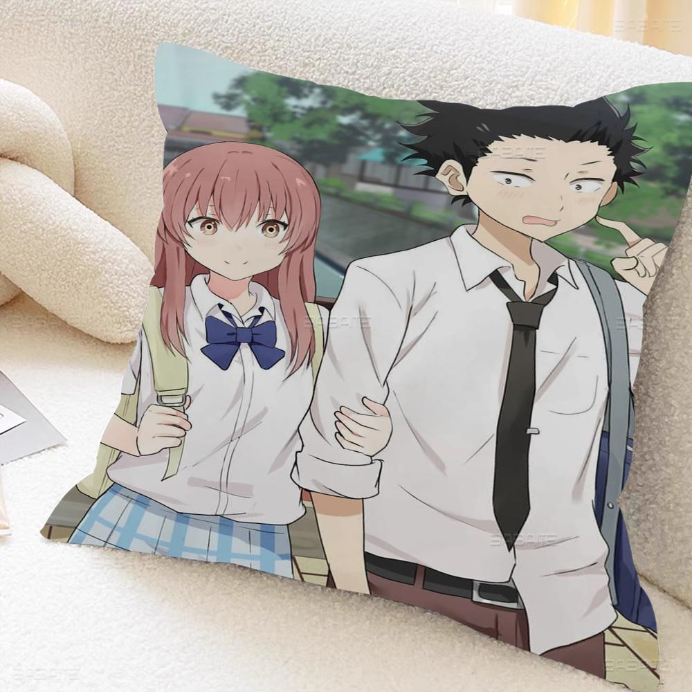 A Silent Voice Pillow Anime Pillow Sofa Bed Head Pillow Cover Cushion Cover 45x45 Cm Fashion