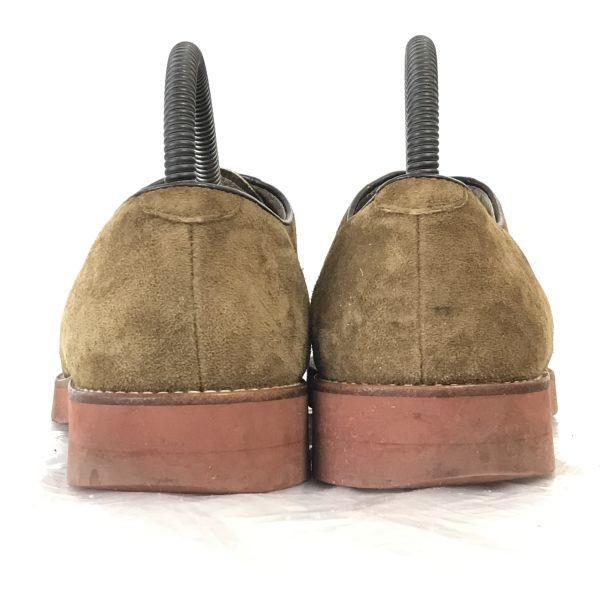 HUSH PUPPIES Suede Plain Toe Shoes Men’s 24.5 Brown Business(USED)