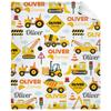 Cartoon Truck Letters Digital-printed Polyester Bedroom Velvet Flannel Soft Sofa Cover Blanket Fleece Soft Sofa Cover Blankets