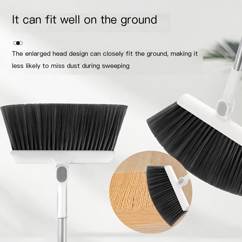2pcs Set of Brand New 3-in-1 Rotatable and Foldable Magnetic Suction Broom Dustpan Sweeping Set, Enlarged and Thickened Household Broom, Living Room