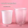 U-shaped Clear Milk Tea Cups with Lids