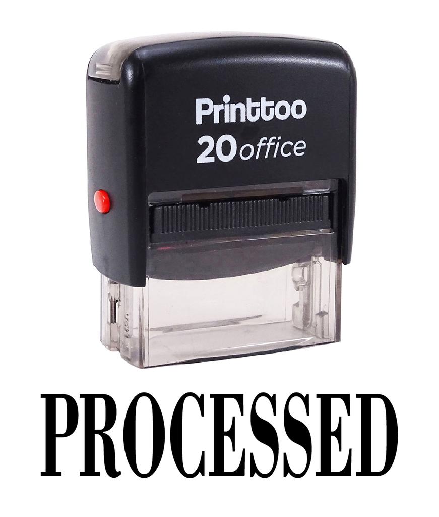 Printtoo Self Inking PROCESSED Rubber Stamp Office Stationary Custom