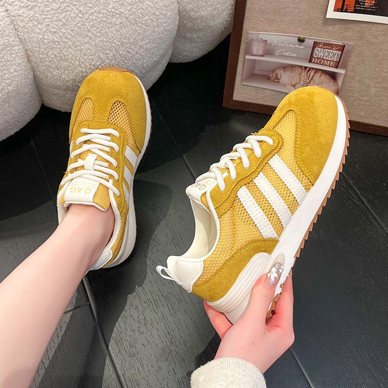 Large Size Women's Shoes 41 Lightweight Mesh Forrest Gump Shoes Women's Spring and Summer Breathable Retro Fashion Moral Training Shoes Sports