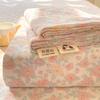 Washed Cotton Fitted Sheet with Elastic Bands Non Slip Adjustable Mattress Cover Printed Pure Cotton Bed cloth Skin-friendly Bed Cover
