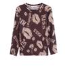 Elegant Autumn-Winter Long Sleeve Round Neck Top: Fashionable, Warm, and Age-Defying for Middle-Aged and Elderly Women.