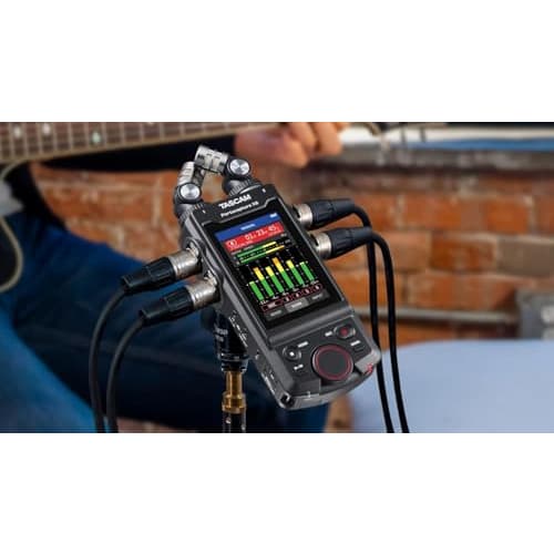 TASCAM Portacapture X8 32-bit Float 192kHz (Hi-Res) 8-Track Portable Recorder with USB Microphone for Podcasts, YouTube, and ASMR